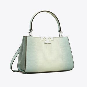 MINI ELEANOR SNAKE-EMBOSSED SATCHEL BY TORY BURCH